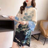 Maxbell Maxbell Women Chinese Cheongsam Dress Chinese Qipao for Party Formal Events Shopping
