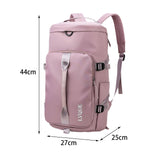 Maxbell Maxbell Travel Bag with Adjustable Strap Women Men Backpack for Sport Fitness Deep Pink