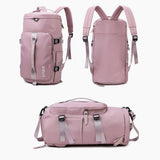 Maxbell Maxbell Travel Bag with Adjustable Strap Women Men Backpack for Sport Fitness Deep Pink
