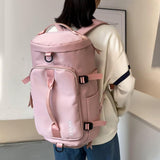 Maxbell Maxbell Travel Bag with Adjustable Strap Women Men Backpack for Sport Fitness Deep Pink