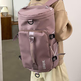 Maxbell Maxbell Travel Bag with Adjustable Strap Women Men Backpack for Sport Fitness Deep Pink