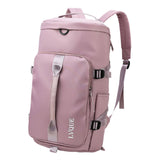 Maxbell Maxbell Travel Bag with Adjustable Strap Women Men Backpack for Sport Fitness Deep Pink