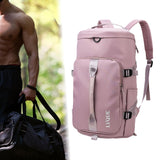 Maxbell Maxbell Travel Bag with Adjustable Strap Women Men Backpack for Sport Fitness Deep Pink