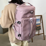 Maxbell Maxbell Travel Bag with Adjustable Strap Women Men Backpack for Sport Fitness Deep Pink