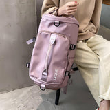 Maxbell Maxbell Travel Bag with Adjustable Strap Women Men Backpack for Sport Fitness Deep Pink