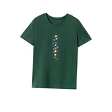 Maxbell Maxbell Womens T Shirt Summer Souvenir Ladies Crew Neck Tee for Walking Work Camping M Green
