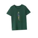 Maxbell Maxbell Womens T Shirt Summer Souvenir Ladies Crew Neck Tee for Walking Work Camping M Green