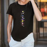 Maxbell Maxbell Women's T Shirt Summer Clothing Ladies Crew Neck Tee for Work Street Walking S