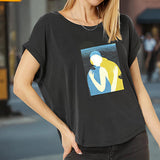 Maxbell Maxbell Womens T Shirt Summer Female Simple Crew Neck Shirt for Shopping Travel Work M