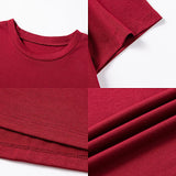 Maxbell Maxbell Women's T Shirt Summer Stylish Soft Crewneck Tee for Office Work Backpacking L Red