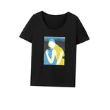 Maxbell Maxbell T Shirt for Women Summer Soft Regular Fit Basic Tee for Camping Holiday Trip L Black