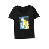 Maxbell Maxbell T Shirt for Women Summer Soft Regular Fit Basic Tee for Camping Holiday Trip L Black