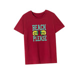 Maxbell Maxbell Women's T Shirt Summer Ladies Clothing Crew Neck Tee for Camping Travel Work L Red