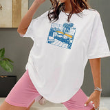 Maxbell Maxbell T Shirt for Women Summer Soft Crew Neck Tee for Backpacking Commuting Travel M White