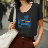 Maxbell Maxbell T Shirt for Women Summer Clothes Crewneck Shirt for Street Commuting Walking L Grey