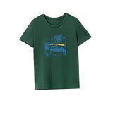 Maxbell Maxbell Women's T Shirt Summer Soft Sportswear Crew Neck Shirt for Beach Trip Hiking M Green