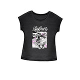 Maxbell Maxbell Womens T Shirt Summer Classic Fashion Short Sleeve Top for Beach L Black