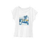 Maxbell Maxbell Women's T Shirt Summer Fashion Casual Basic Tee for Camping Holiday Vacation L White