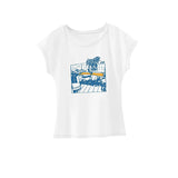 Maxbell Maxbell Women's T Shirt Summer Fashion Casual Basic Tee for Camping Holiday Vacation L White
