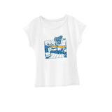 Maxbell Maxbell Women's T Shirt Summer Fashion Casual Basic Tee for Camping Holiday Vacation L White