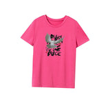 Maxbell Maxbell Women's T Shirt Summer Breathable Clothes Crewneck Tee for Street Beach Work L Rose Pink