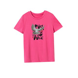 Maxbell Maxbell Women's T Shirt Summer Breathable Clothes Crewneck Tee for Street Beach Work L Rose Pink