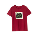 Maxbell Maxbell Womens T Shirt Summer Soft Stylish Crewneck Tee for Walking Commuting Office L Red