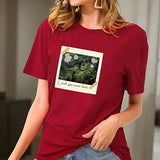 Maxbell Maxbell Womens T Shirt Summer Soft Stylish Crewneck Tee for Walking Commuting Office L Red