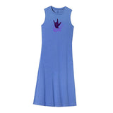 Maxbell Maxbell Women's Summer Dress Summer Teen Crewneck Dress for Travel Shopping Vacation M