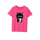 Maxbell Maxbell Women's T Shirt Summer Outfits Crew Neck Tee for Backpacking Street Vacation L Rose Pink