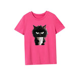 Maxbell Maxbell Women's T Shirt Summer Outfits Crew Neck Tee for Backpacking Street Vacation L Rose Pink