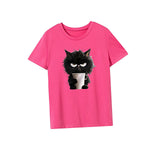Maxbell Maxbell Women's T Shirt Summer Outfits Crew Neck Tee for Backpacking Street Vacation L Rose Pink