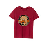 Maxbell Maxbell Women's T Shirt Summer Souvenir Crewneck Tee for Street Traveling Daily Wear L Red