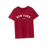Maxbell Maxbell T Shirt for Women Summer Streetwear Soft Basic Tee for Sports Walking Travel M Red