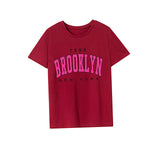 Maxbell Maxbell T Shirt for Women Summer Soft Short Sleeve Top for Shopping Commuting Travel L Red