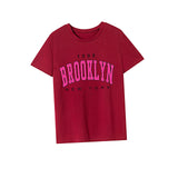 Maxbell Maxbell T Shirt for Women Summer Soft Short Sleeve Top for Shopping Commuting Travel L Red