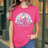 Maxbell Women's T Shirt Summer Activewear Crew Neck Shirt for Camping Travel Walking S Rose Pink