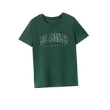 Maxbell Maxbell Womens T Shirt Summer Comfortable Crew Neck Shirt for Street Office Vacation M Green