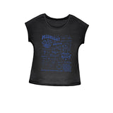 Maxbell Maxbell T Shirt for Women Summer Simple Basic Tee Shirt for Beach Vacation Traveling L Black
