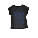 Maxbell Maxbell T Shirt for Women Summer Simple Basic Tee Shirt for Beach Vacation Traveling L Black