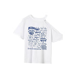 Maxbell Maxbell Womens T Shirt Summer Trendy Female Crewneck Tee for Daily Wear L