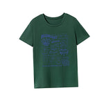 Maxbell Maxbell T Shirt for Women Summer Clothes Stylish Crewneck Tee for Trip Street Sports M Green