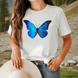 Maxbell Maxbell Women's T Shirt Summer Female Ladies Basic Tee Shirt for Hiking Sports Beach XXL White