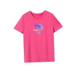 Maxbell Maxbell Womens T Shirt Summer Female Soft Crew Neck Shirt for Traveling Beach Sports XXL Rose Pink