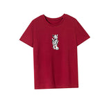 Maxbell Maxbell Women's T Shirt Summer Costume Soft Crewneck Tee for Traveling Office Hiking S Red