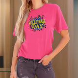 Maxbell Women's T Shirt Summer Activewear Ladies Basic Tee for Sports Holiday Street M Rose Pink