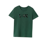 Maxbell Maxbell Women's T Shirt Summer Soft Simple Female Crewneck Tee for Travel Beach Trip XXL Green