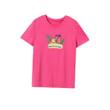 Maxbell Maxbell Women's T Shirt Summer Female Fashion Crewneck Shirt for Sports Travel Beach S Rose Pink