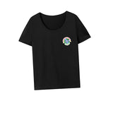 Maxbell Maxbell Women's T Shirt Summer Clothing Stylish Crew Neck Tee for Trip Office Travel S Black