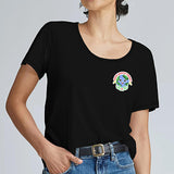 Maxbell Maxbell Women's T Shirt Summer Clothing Stylish Crew Neck Tee for Trip Office Travel S Black